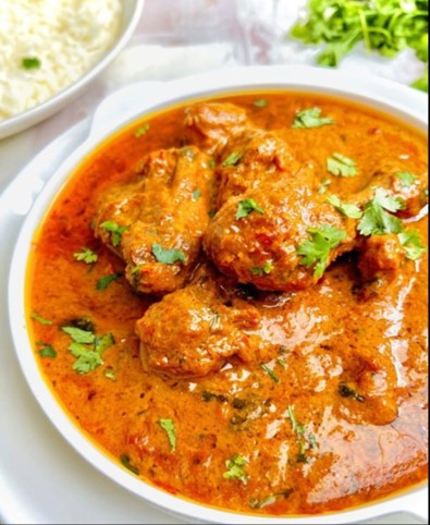 Nepali chicken curry with rice in Leuven